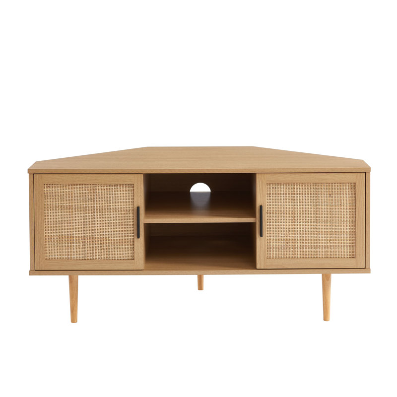 Rattan corner tv stand discount